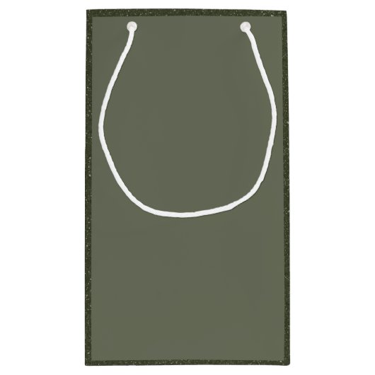 モスグリーンリュックス抱き枕（テクスチャ付き） スモールペーパーバッグ (裏面)