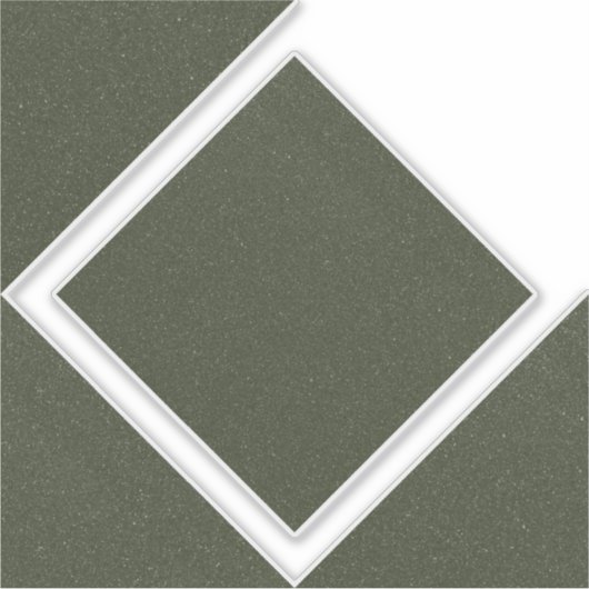 モスグリーン中空ダイヤモンドビニールシール シール (正面)