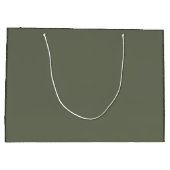 モスグリーン抱き枕（テクスチャ付き） ラージペーパーバッグ (裏面)
