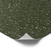 モスグリーン抽象芸術ポスタープリント ポスター (角)