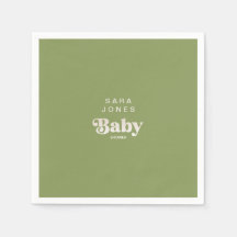 モスグリーン赤ちゃんシャワーカクテル