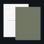 モスグリーン カスタム インビテーション ポストカード<br><div class="desc">この完全にカスタマイズ可能なモスグリーンの招待状のポストカードで、あらゆる招待状を目立たせましょう。モスグリーンの豊かで土のような色調は、落ち着いたエレガンスをもたらし、モダンでミニマルなものからラスティックなチャームまで、さまざまなイベントに最適な背景を作ります。結婚式、記念日、宗教的な祝日、ベビーシャワー、または大規模な企業のイベントを計画している場合でも、この汎用性の高いデザインは、カスタマイズに応じて、さりげなく溶け込んだり、大きく対照的になったりするように作られています。</div>