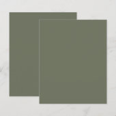 モスグリーン カスタム ペーパー シート (正面/裏面)