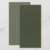 モスグリーン グリッター Save The Date カード - カスタマイズ (正面/裏面)