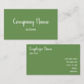 モスグリーン 名刺 (正面/裏面)