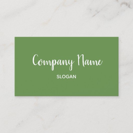 モスグリーン 名刺 (正面)