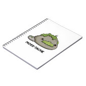 モススタッシュ 面白い ヒゲ ジョーク ノートブック (左側)