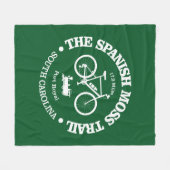 モススペインのトレイル(サイクリング) フリースブランケット (正面(横))