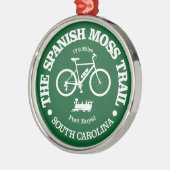 モススペインのトレイル(サイクリング) メタルオーナメント (左)