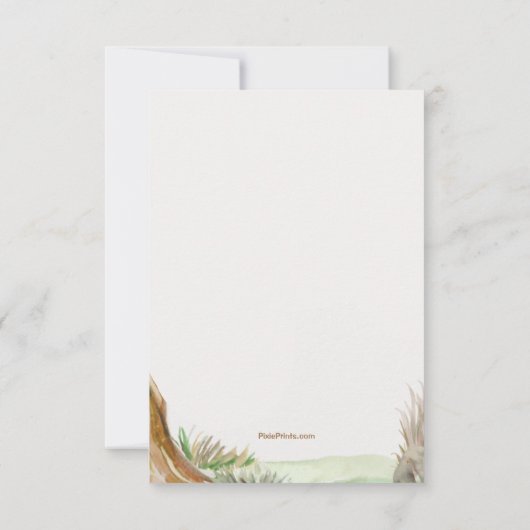 モススペインの悔やみや弔慰サンキューカード サンキューカード (裏面)