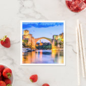 モスタル標準の白いコクテールペーパーナプキン スタンダードカクテルナプキン (インサイチュ)