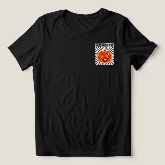 モスターおもしろいハロウィーンTシャツ🎃モマモマ不気味ユーモア トライブレンドＴシャツ (デザイン正面)