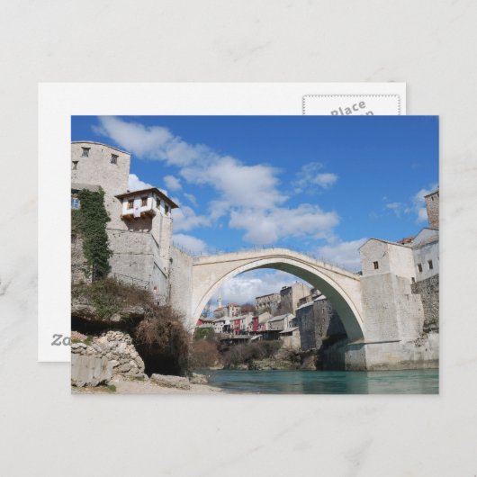 モスターの古い橋 ポストカード (正面/裏面)