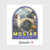 モスタースタリ最も旅行油絵画アートヴィンテージ シール (シート)