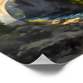 モスタースタリ最も旅行油絵画アートヴィンテージ ポスター (角)