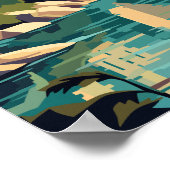 モスターボスニアヘルツェゴビナレトロヴィンテージトラベル ポスター (角)