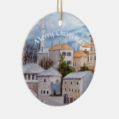 モスターボスニア絵画タウンスケープ セラミックオーナメント (右)