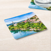 モスターボスニア・ヘルツェゴビナ スクエアペーパーコースター (アングル)