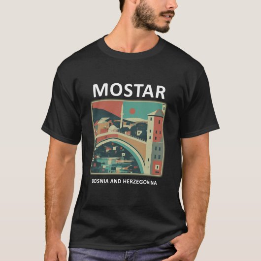 モスターボスニア・ヘルツェゴビナ Tシャツ (正面)