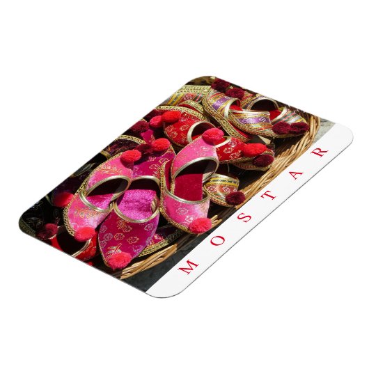 モスター伝統的ピンクスリッパ冷蔵庫用マグネット マグネット (左側)