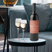 モステスカスタムスクリプトギフトとホステス ワインラベル