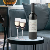 モステスカスタムスクリプトギフトとホステス ワインラベル