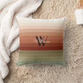 モストライプのノグラム名 クッション (ブランケット)