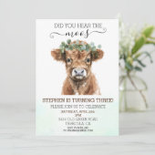 モスハイランドカウビーネットを聞いた誕生日 招待状 (スタンド正面)