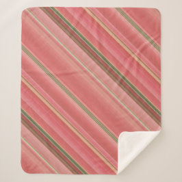 モスバラピーチイエロー&グリーンストライプ シェルパブランケット