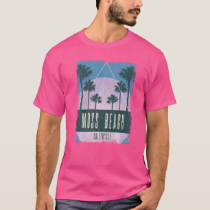 モスビーチカリフォルニアCAヴィンテージVAPORWAVEレトロ8 Tシャツ