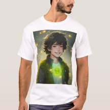 モスボーイ魔法の森アニメアートTシャツ