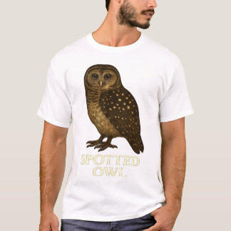 モスポータオウルTシャツ: 絶滅危惧種の鳥のTシャツ Tシャツ