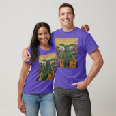 モスマンがマルディグラに行く Tシャツ (ユニセックス)