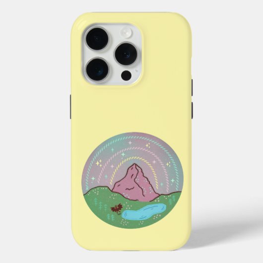 モスマンの故郷の惑星 | 未確認生物の宇宙民話アート Case-Mate iPhoneケース (裏面)