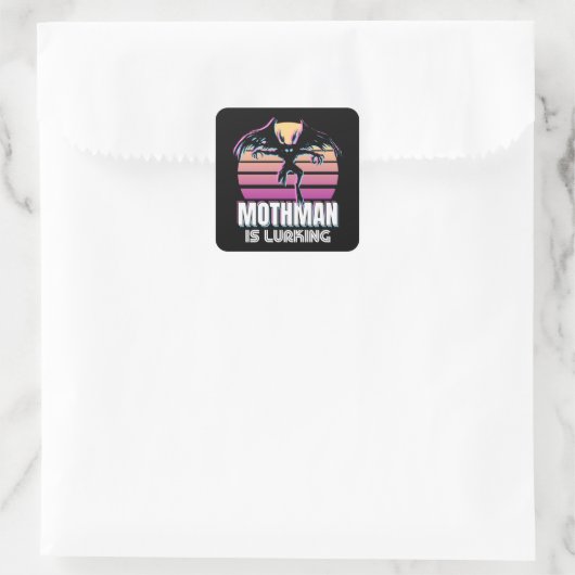 モスマンは80年代の暗号ギフトを潜めている スクエアシール (バッグ)