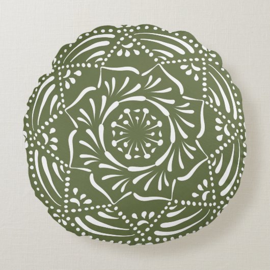 モスマンダラ ラウンドクッション (正面)