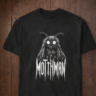 モスマン 未確認生物 ホラー ゴシック 超常現象 クリーチャー Tシャツ