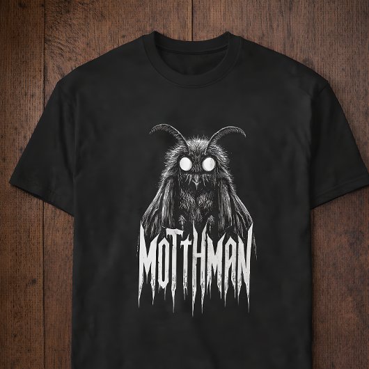 モスマン 未確認生物 ホラー ゴシック 超常現象 クリーチャー Tシャツ