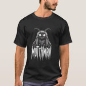 モスマン 未確認生物 ホラー ゴシック 超常現象 クリーチャー Tシャツ (正面)