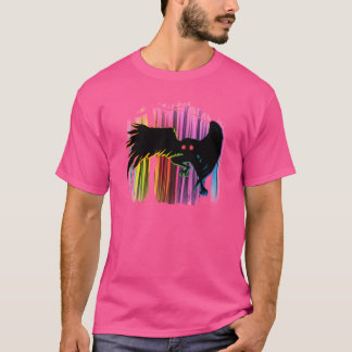 モスマン 虹色 オーロラ 森林 ユニーク 平等 クリッド Tシャツ