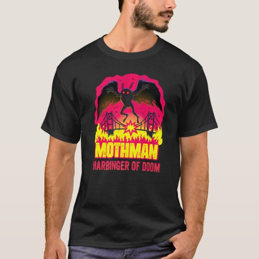 モスマン 運命の前触れ 伝承 クリーピークリプティッド Tシャツ (正面)