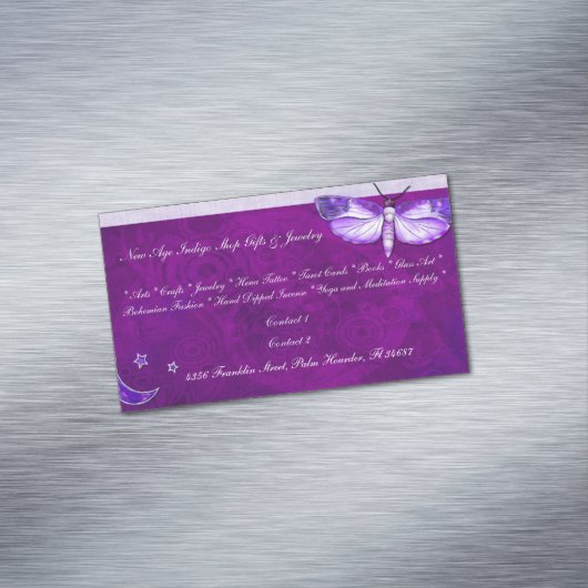 モスミスティックニューエイジスリムニューエイジショップサイキック マグネット名刺 (インサイチュ)