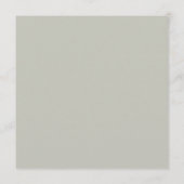 モスミニマルモダン&セージ緑のウェディングレセプション メニュー (裏面)