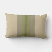 モスモダングリーンベージュストライプのルンバーピロー ランバークッション (裏面)