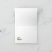 モスモノグラムノートカードの野草 ノートカード (内部)