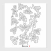 モスラインアートスケッチ シール (シート)