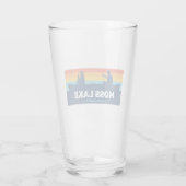 モスレイクノースカロライナ州カヌー タンブラーグラス (裏面)