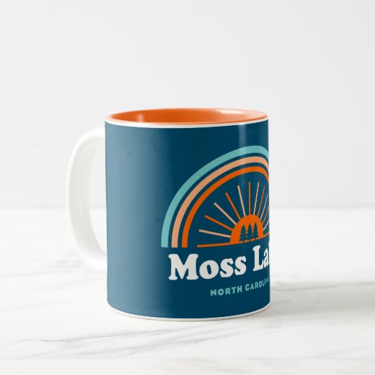 モスレイクノースカロライナ虹 ツートーンマグカップ (正面左)