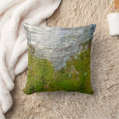 モス樺の木樹皮カントリー素朴自然写真 クッション (ブランケット)