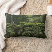 モス被覆石壁装飾用クッション ランバークッション (ブランケット)